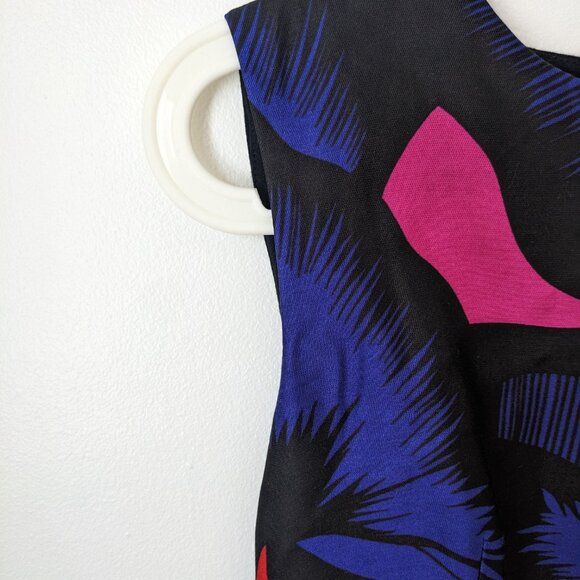 Diane von Furstenberg Dress Size XS Extra Small 2 Floral Print Keyhole Neck - Picture 4 of 7